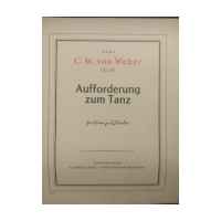 Aufforderung zum Tanz fur klavier