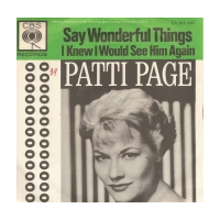 Say Wonderful Things / 	I Knew I Would See Him Again